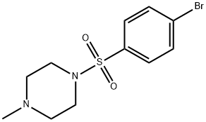 1-[(4-bromophenyl)sulfonyl]-4-methylpiperazine Struktur