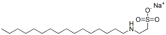 sodium 2-(hexadecylamino)ethanesulphonate Struktur