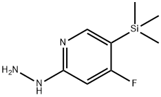 2(1H)-Pyridinone,4-fluoro-5-(trimethylsilyl)-,hydrazone(9CI) Struktur