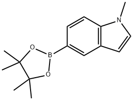 1-甲基吲哚-5-硼酸頻哪醇酯, 837392-62-8, 結構式