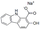 sodium 2-hydroxy-9H-carbazole-1-carboxylate Struktur