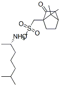 (1,5-dimethylhexyl)ammonium (1S)-2-oxobornane-10-sulphonate Struktur