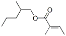 2-methylpentyl 2-methylcrotonate Struktur