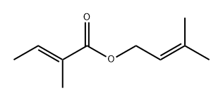 3-methyl-2-butenyl 2-methylcrotonate Struktur