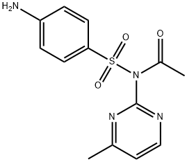 N-[(p-aminophenyl)sulphonyl]-N-(4-methyl-2-pyrimidinyl)acetamide Struktur