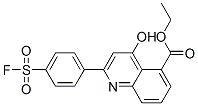 ethyl 2-[4-(fluorosulphonyl)phenyl]-4-hydroxyquinoline-5-carboxylate  Struktur