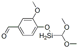 4-[(dimethoxymethylsilyl)oxy]-3-methoxybenzaldehyde Struktur