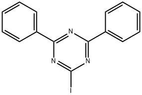 2-iodo-4,6-diphenyl-1,3,5-triazine Struktur