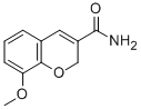 8-Methoxy-2H-1-benzopyran-3-carboxamide Struktur