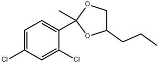 2-(2,4-Dichlorophenyl)-2-methyl-4-propyl-1,3-dioxolane Struktur