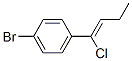 1-bromo-4-(1-chlorobutenyl)benzene Struktur