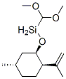 ジメトキシ(メチル)[[(1R)-5β-メチル-2α-(1-メチルエテニル)シクロヘキサン-1β-イル]オキシ]シラン 化學(xué)構(gòu)造式