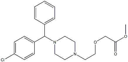 Cetirizine Methyl Ester Struktur