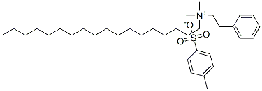 dimethyl(octadecyl)phenethylammonium toluene-p-sulphonate Struktur