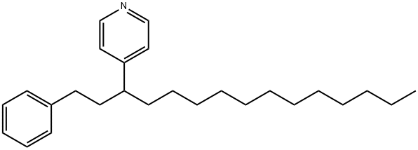 4-[1-(2-phenylethyl)tridecyl]pyridine Struktur