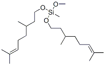 bis[(3,7-dimethyloct-6-enyl)oxy]methoxymethylsilane Struktur