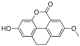 9,10-Dihydro-2-hydroxy-7-methoxy-5H-phenanthro[4,5-bcd]pyran-5-one Struktur