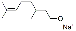 Sodium 3,7-dimethyl-6-octene-1-olate Struktur