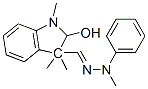 2-hydroxy-1,3,3-trimethylindoline-3-carbaldehyde methylphenylhydrazone  Struktur