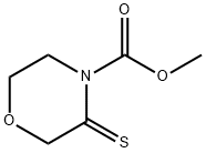 4-Morpholinecarboxylic  acid,  3-thioxo-,  methyl  ester Struktur