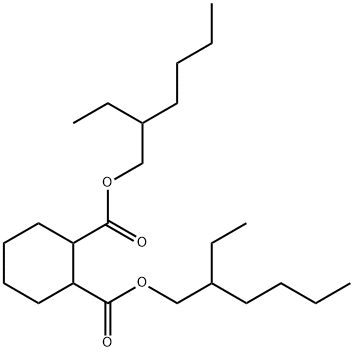 bis(2-ethylhexyl) cyclohexane-1,2-dicarboxylate  Struktur