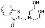 2-[[bis(2-hydroxyethyl)amino]methyl]-1,2-benzisothiazol-(2H)-one Struktur