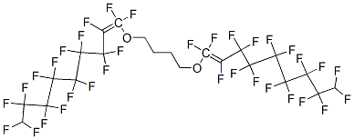 1,1'-[butane-1,4-diylbis(oxy)]bis[heptadecafluorononene] Struktur