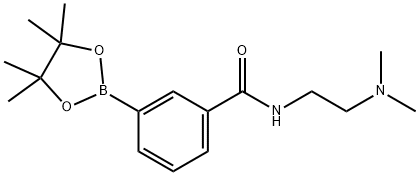 N-(2-DIMETHYLAMINOETHYL)-3-(4,4,5,5-TETRAMETHYL-1,3,2-DIOXABOROLAN-2-YL)BENZAMIDE Struktur