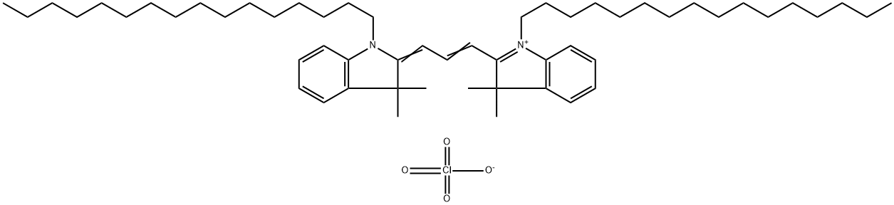 1,1'-DIHEXADECYL-3,3,3',3'-TETRAMETHYLINDOCARBOCYANINE PERCHLORATE Struktur