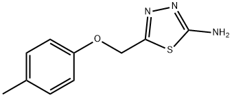 5-P-TOLYLOXYMETHYL-[1,3,4]THIADIAZOL-2-YLAMINE Struktur