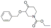 ethyl 4-oxo-3-(phenylmethoxy)piperidine-1-carboxylate Struktur