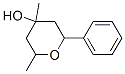 tetrahydro-2,4-dimethyl-6-phenyl-2H-pyran-4-ol Struktur