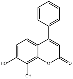 7,8-二羥基-4-苯基香豆素 結構式