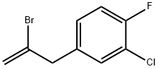 2-BROMO-3-(3-CHLORO-4-FLUOROPHENYL)-1-PROPENE Struktur