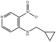 4-(CYCLOPROPYLMETHYLAMINO)-3-NITROPYRIDINE Struktur