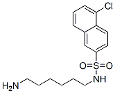 N-(6-Aminohexyl)-5-chloro-2-naphthalenesulfonamide Struktur