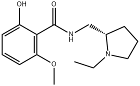 BENZAMIDE, N-[(1-ETHYL-2-PYRROLIDINYL)METHYL]-2-HYDROXY-6-METHOXY-, (S)- Struktur