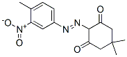 5,5-dimethyl-2-[(4-methyl-3-nitrophenyl)azo]cyclohexane-1,3-dione Struktur