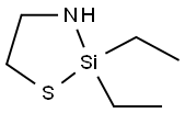 1-Thia-3-aza-2-silacyclopentane, 2,2-diethyl- Struktur