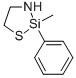 1-Thia-3-aza-2-silacyclopentane, 2-methyl-2-phenyl- Struktur