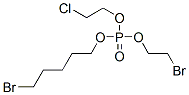 bromoethyl bromopentyl chloroethyl phosphate Struktur