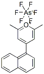 2,6-dimethyl-4-(1-naphthyl)pyrylium hexafluoroarsenate Struktur