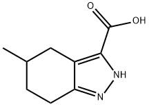 5-METHYL-4,5,6,7-TETRAHYDRO-2H-INDAZOLE-3-CARBOXYLIC ACID Struktur