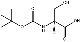 N-BOC-ALPHA-METHYL-L-SERINE Struktur