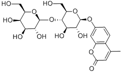 4-メチルウンベリフェリル-Β-D-ラクトシド 化學(xué)構(gòu)造式