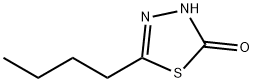 1,3,4-Thiadiazol-2(3H)-one,  5-butyl- Struktur