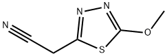 1,3,4-Thiadiazole-2-acetonitrile,  5-methoxy- Struktur