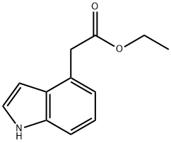 1H-Indole-4-acetic acid, ethyl ester Struktur