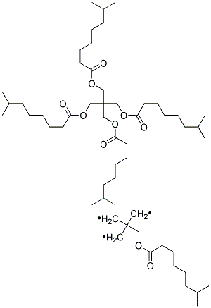 Isononanoic acid, mixed esters with dipentaerythritol, heptanoic acid and pentaerythritol Struktur