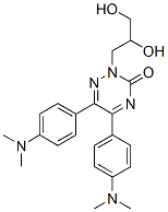 2-(2,3-dihydroxypropyl)-5,6-bis(4-dimethylaminophenyl)-1,2,4-triazin-3 -one Struktur